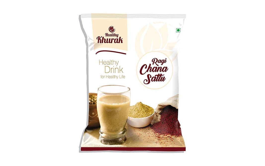 Healthy Khurak Ragi Chana Sattu    Pack  1 kilogram